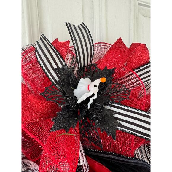 Nightmare Before Christmas Jack Skellington Wreath & Christmas Garland - Picture 5 of 12